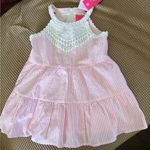 Lilly Pulitzer Havana Pink Seersucker Stripe Dress